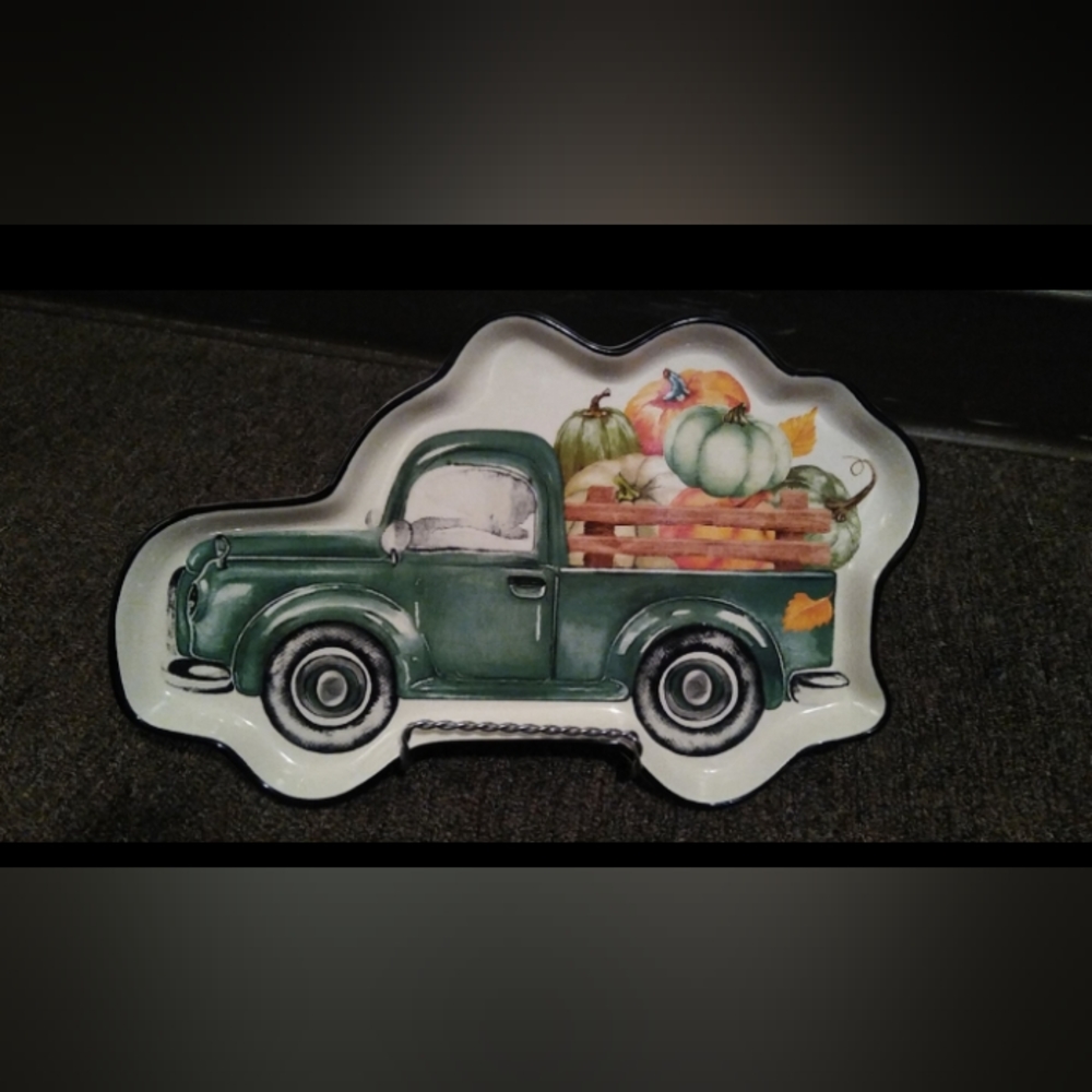 Green truck glass plate with plate holder